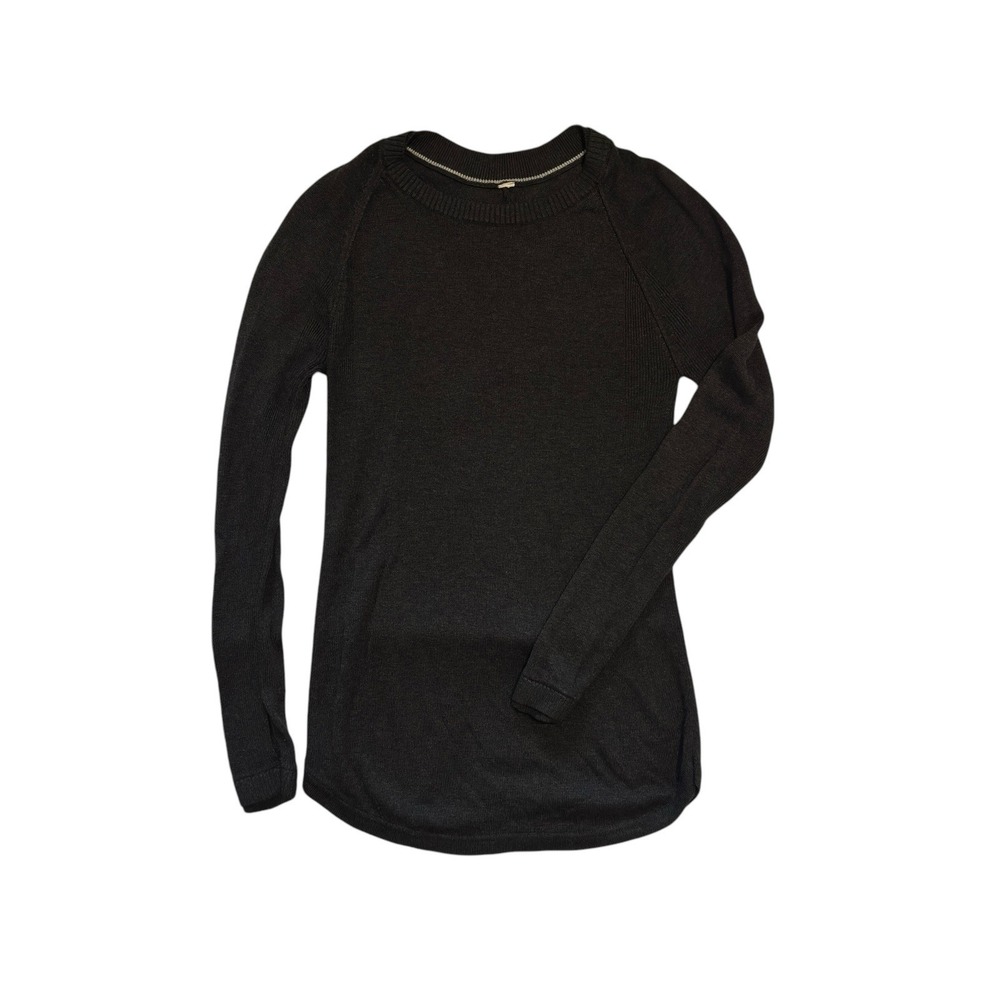 Lululemon Be Bold Backbend Sweater Cashmere Blend‎ Long Sleeve Black